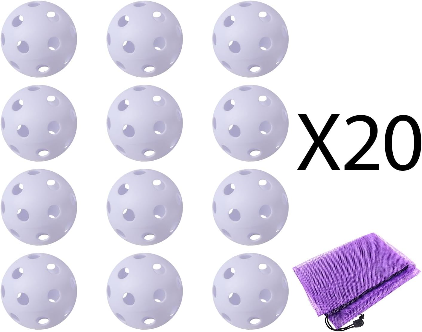 GSE Games & Sports Expert Practice Baseballs, Plastic Baseballs Training, Hollow Airflow Softballs for Pitching, Batting, Catching for All Skill Levels (Several Styles Available)