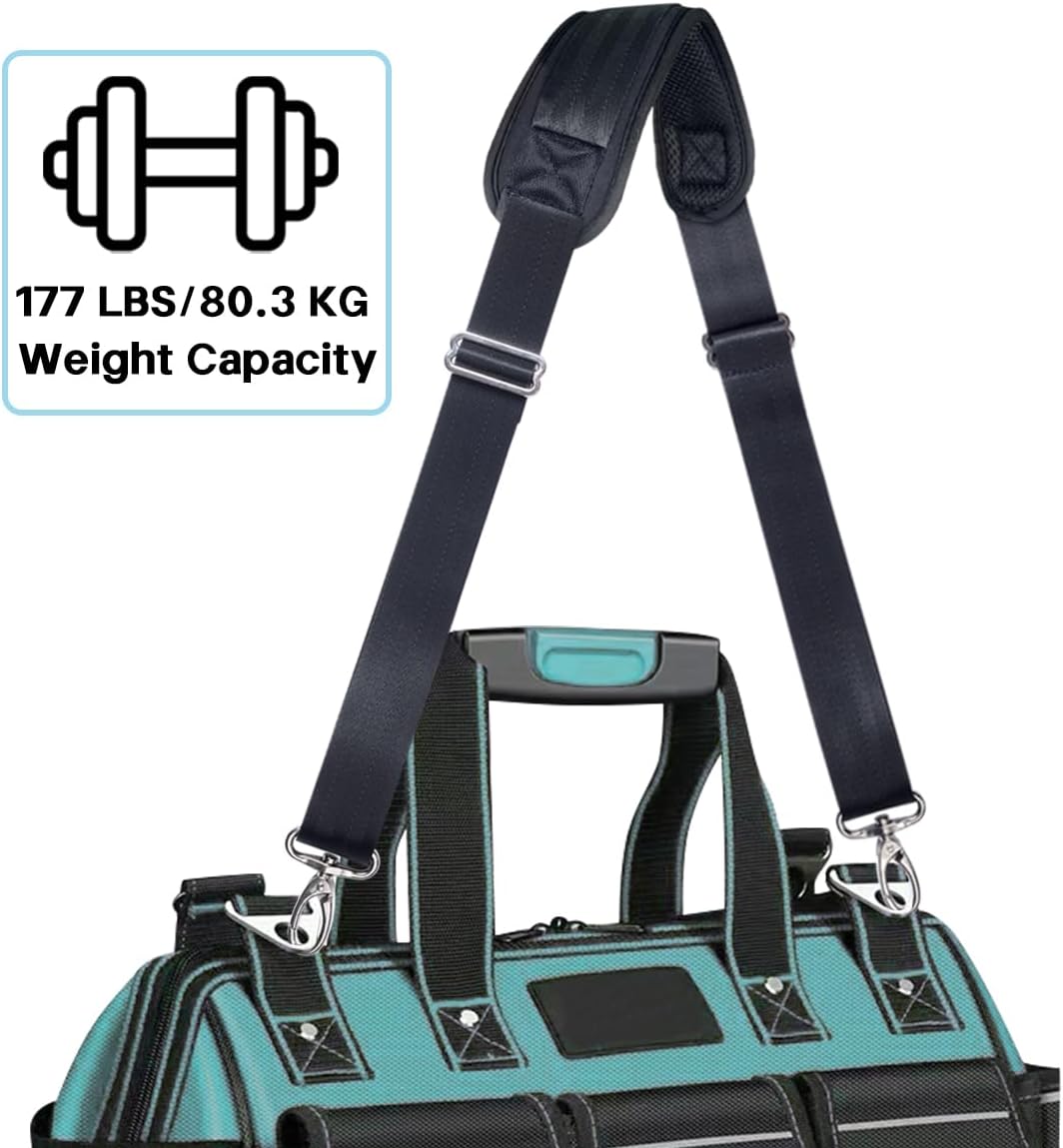 Heavy Duty Shoulder Strap for Bag Universal Replacement 58" Fixed Padded Adjustable Buckle