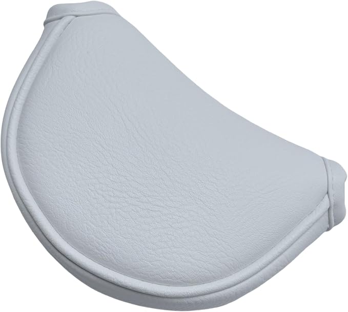 Classic Black/White Golf Putter Cover Magnetic, Center Shafted Mid Mallet - Image 3