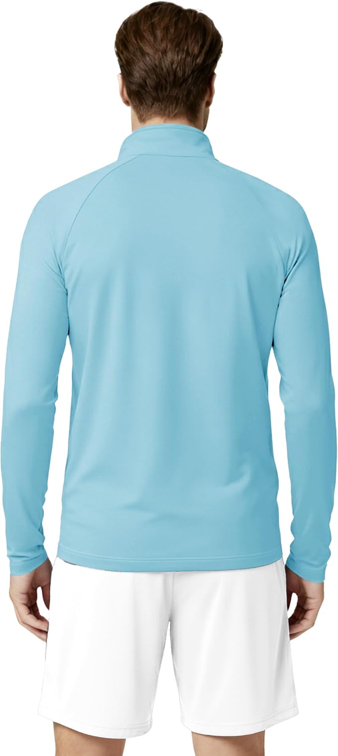 Boladeci Men's UPF 50+ Sun Shirts 1/4 Zip Long Sleeve SPF UV Protection - Image 3