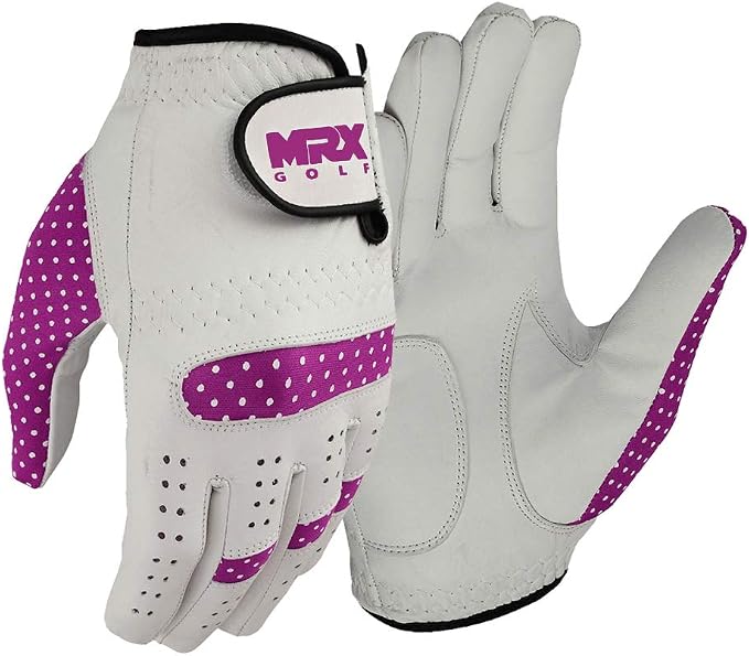 MRX Women Golf Glove Left Handed Golf Gloves Sweat Resistant Soft Cabretta - Image 5