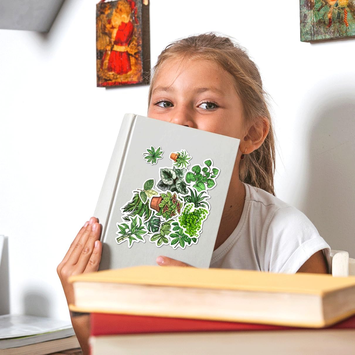 108Pcs Botanical Stickers Pack Vinyl Plant for Scrapbooking Laptop Water Bottle Journal Planner DIY Crafts Greenery Leaf Strawberry Houseplant Aesthetic Decor