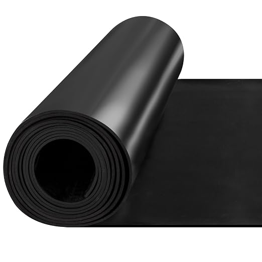 1/8" Thick 80" x 40" Heavy Duty Solid Rubber Sheet, High Temp Silicone Rubber by NestChic