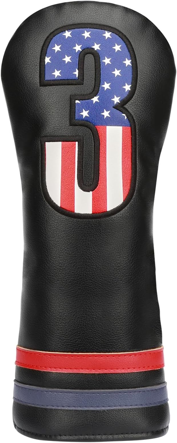 Golf Head Covers, PU Leather Golf Club Head Covers by buynow