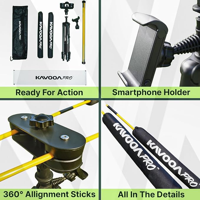 Golf Swing Trainer with Adjustable Tripod – Swing Speed Trainer, 360° Alignment - Image 5