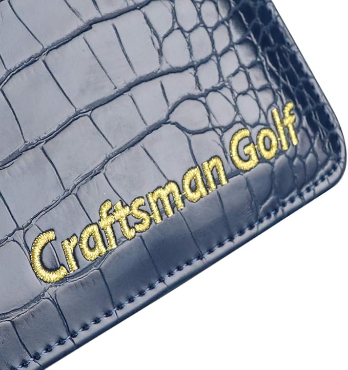 Craftsman Golf Crocodile Pattern Golf Scorecard Holder and Yardage Book Cover - Image 3