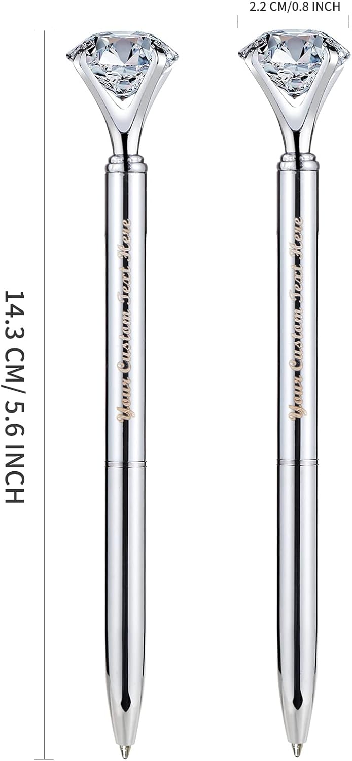 20 PCS Diamond Pens Big Crystal Diamond Ballpoint Pen Bling Metal Ballpoint Pen Offices and Schools
