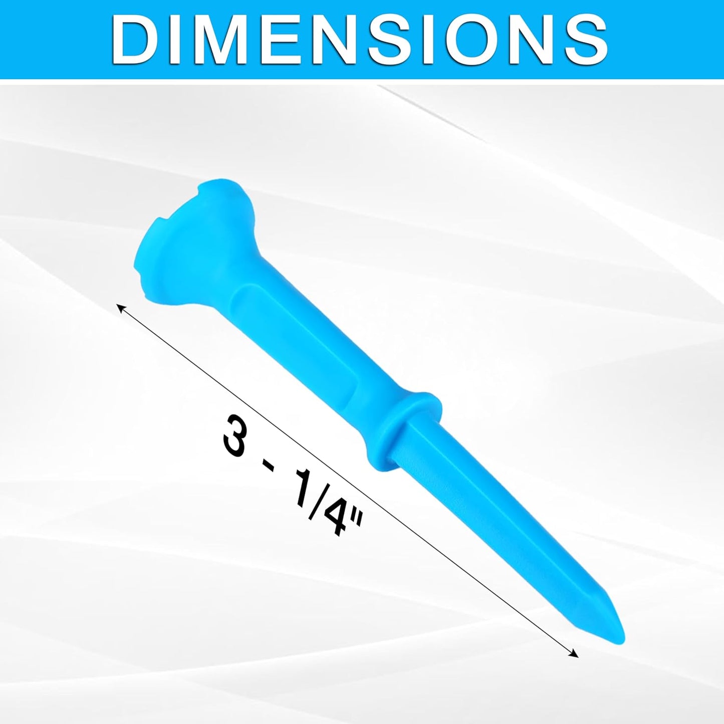 High Perfomance Material Golf Tees, Unbreakable & Stability Professional Golf Tees, Perfect Tee Height at Every Shot Golf Tees