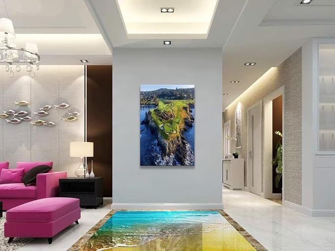 Pebble Beach Golf Course Canvas Wall Art - Image 4