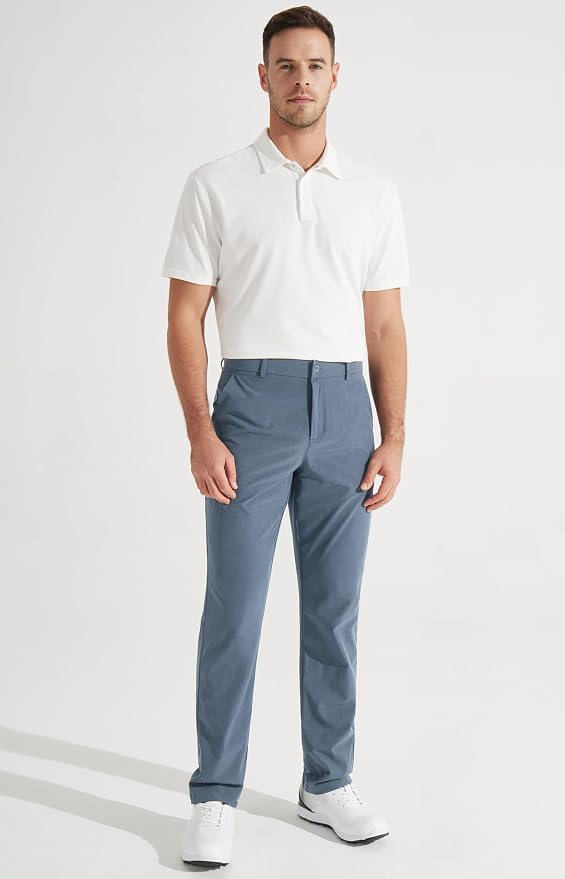 Libin Mens Golf Pants Stretch Work Dress Pants 30"/32"/34" Quick Dry - Image 6