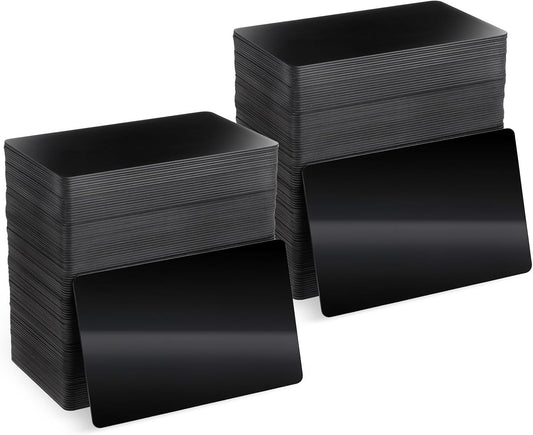 200 Pcs NFC Card Rewritable NTAG 215 Blank PVC Cards Programmable NFC Business Black Card Chip Byte Tag Work with All App Plastic ID Tags for ID Badge Credit Cards Identification