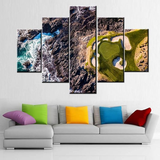 Golf Course Paintings Golfing Sports Pictures by TUMOVO