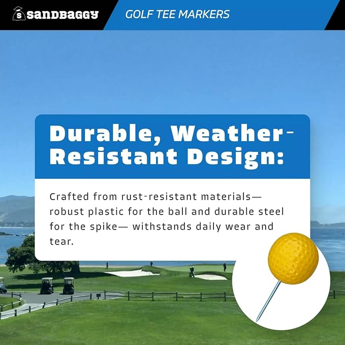 Sandbaggy Plastic Tee Markers for Golf Course - Image 5