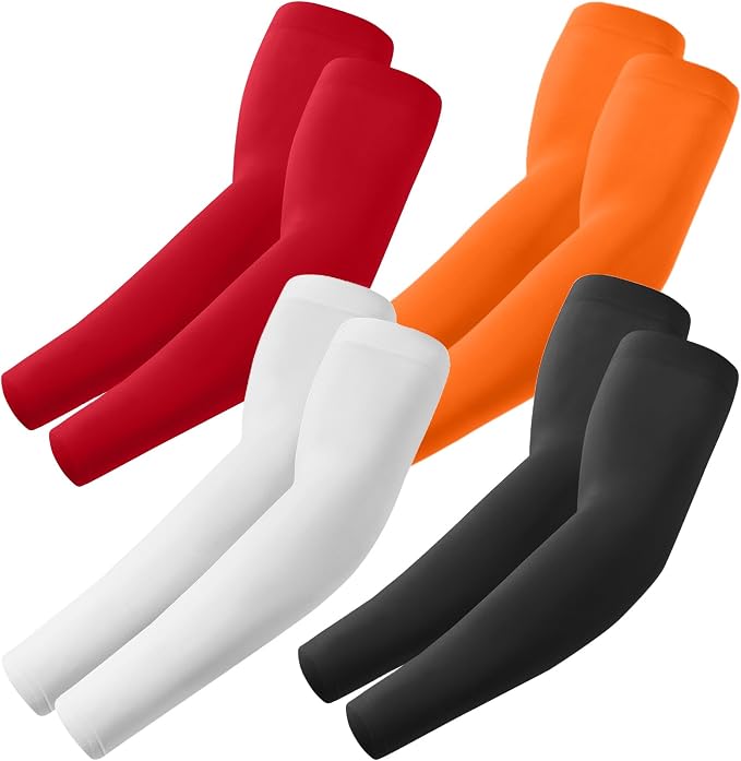 Arm Sleeves, Cooling UV Sun Protection Sports Compression by Roxun