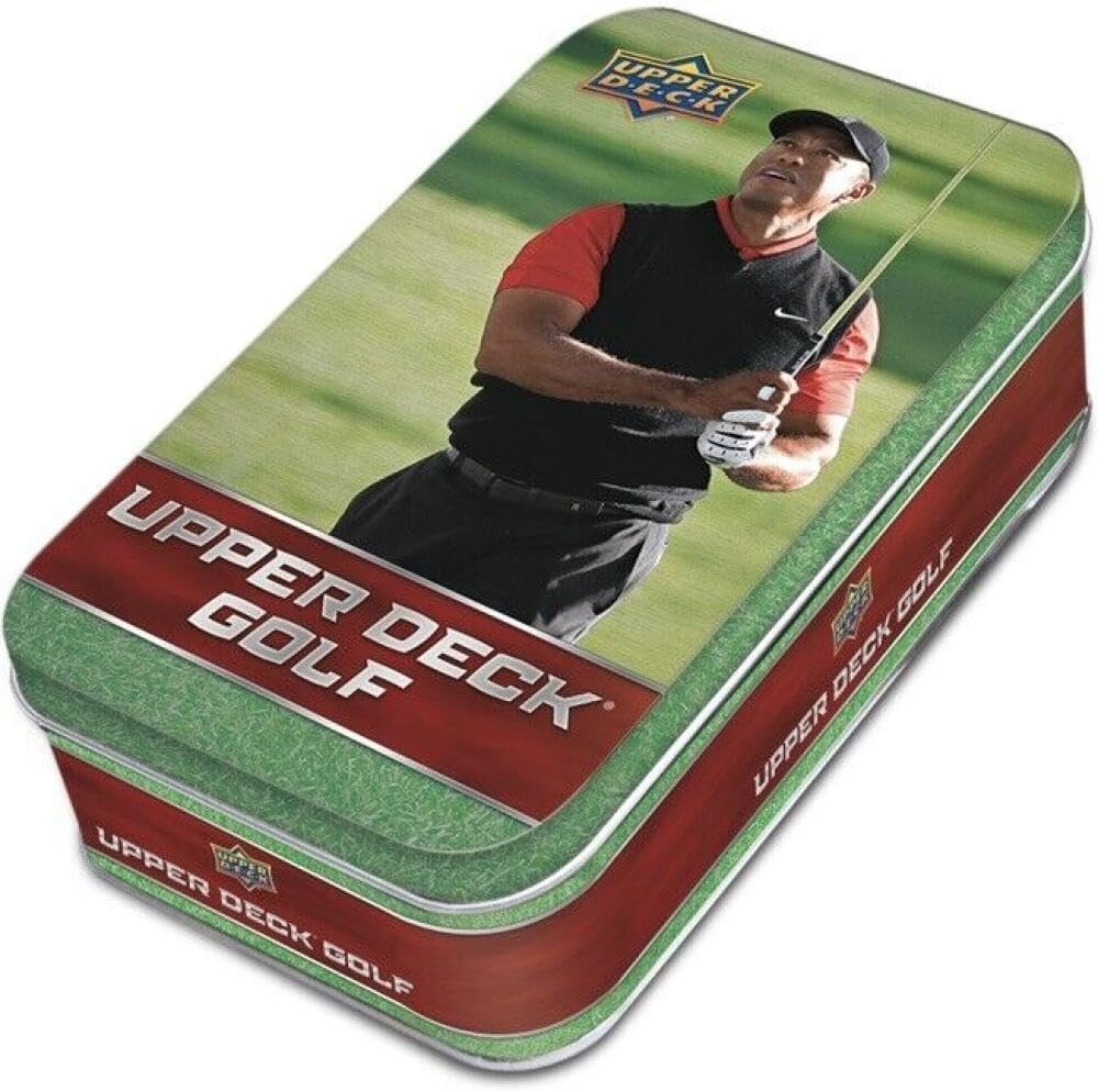 2024 Upper Deck Golf PGA Factory Sealed Tin Box. 9 Packs of 8 Cards. Collect 2 Young Guns Cards per Tin. Collect 1 Exclusive Orange Dazzler Per Box. See Scans for More Details on Possible Hits.