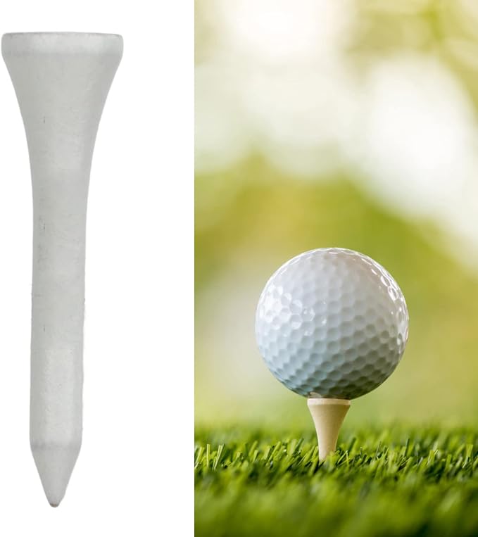50Pcs Golf Tees, Wooden Practice Golf Tees White Long Ball Base Set Kit - Image 7