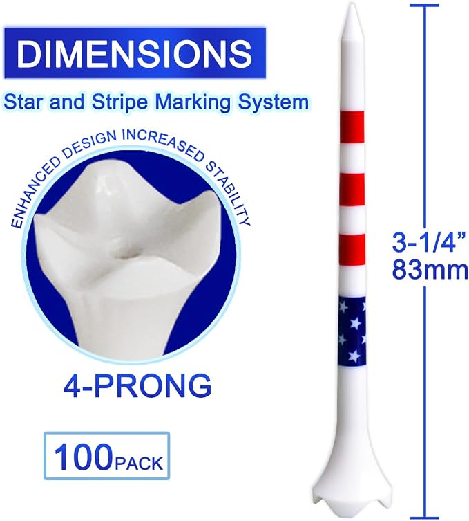 Golf Tees Professional Plastic Golf Tees 3-1/4" - Image 2