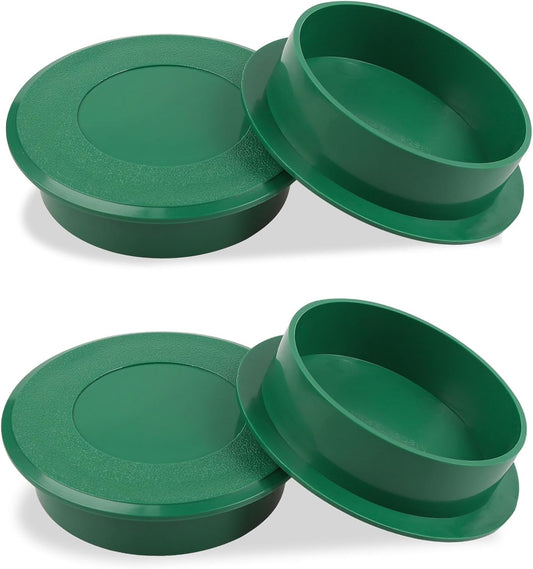4PCS Golf Cup Covers, Plastic Hole Covers for Outdoor Sports, Lawn Garden Backyard Playground (Green)