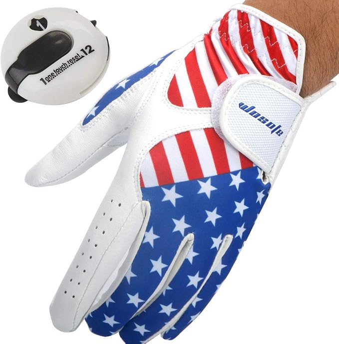 wosofe Golf Gloves Men's Left Hand Cabretta Leather by wosofe