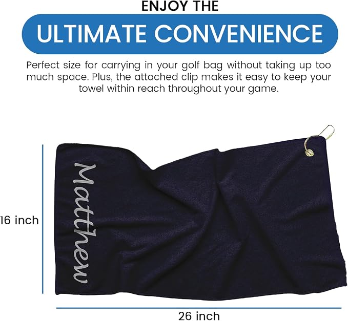 Personalized Passion Golf Towel - Image 5