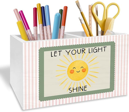 Boho Sun Inspirational Pen Pencil Holder by Unknown
