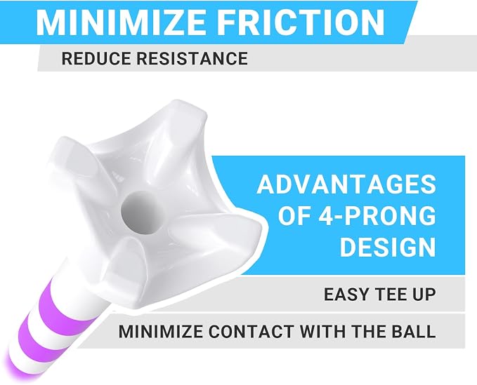 Professional Plastic Golf Tees 100 Pack, Enhanced Durability & Stability - Image 3