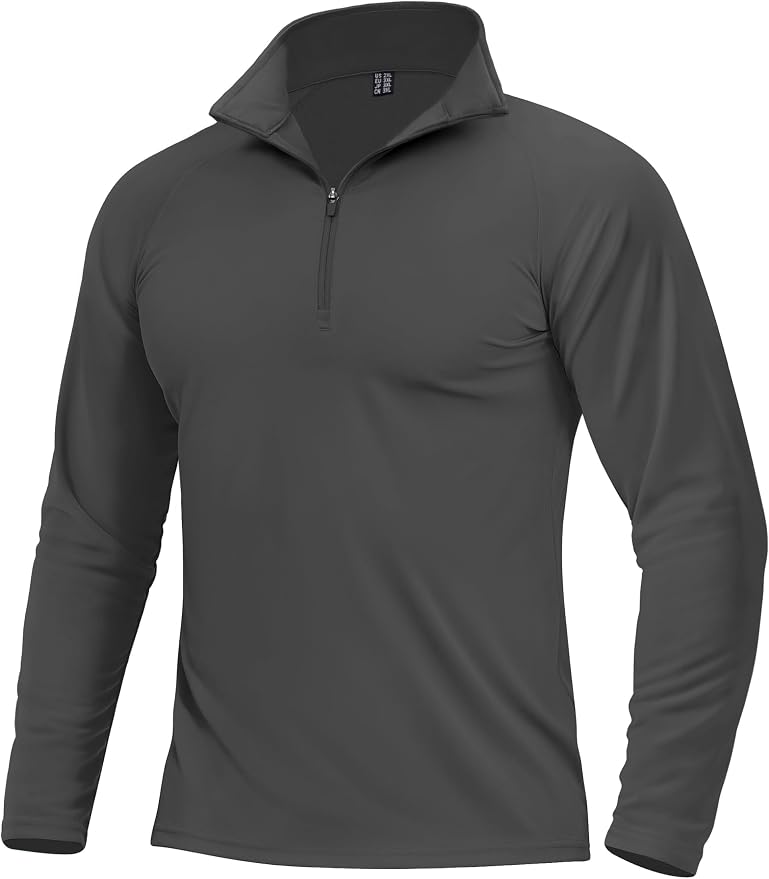 Boladeci Men's Quarter Zip Pullover Premium Fleece Lined Long Sleeve Golf by Boladeci