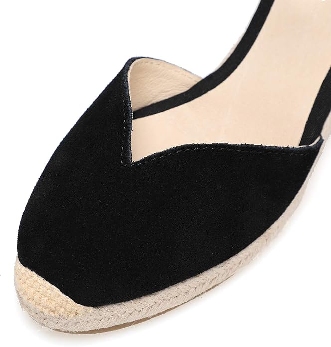 Platform Wedges Sandals for Women, Ankle-Strap, Cap Toe, Summer Espadrilles - Image 3