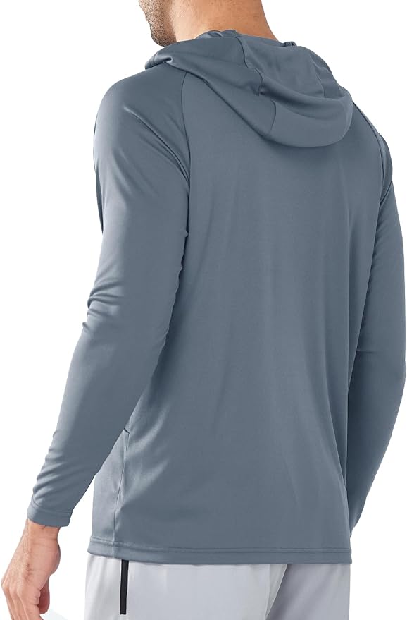 NORTHYARD Men's UPF 50+ Hoodie Shirts Long Sleeve Sun Protection Fishing Swim - Image 3