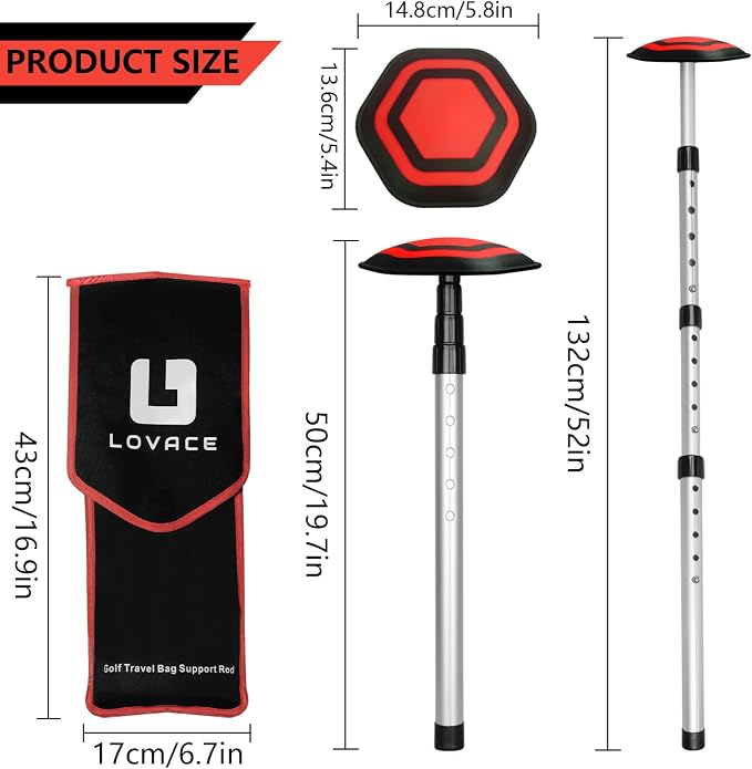 Golf Travel Bag Support System, Golf Club Travel Protection Kit - Image 4