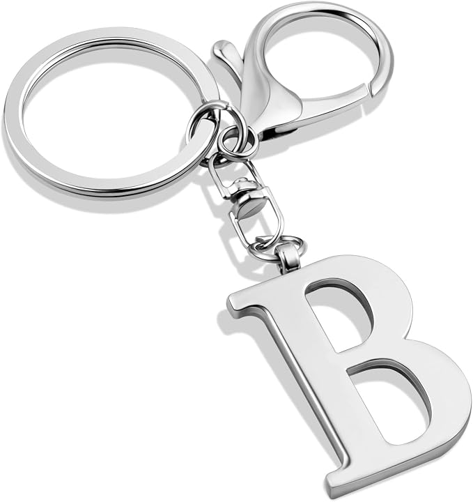 LAXPICOL Gold Letter A-Z Keychain by LAXPICOLJEWELRY
