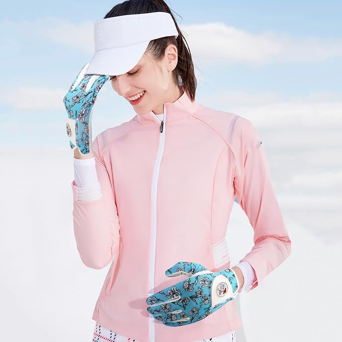 Golf Gloves Women with Ball Marker 2 Pack, Right Handed Golfer Left Hand - Image 6