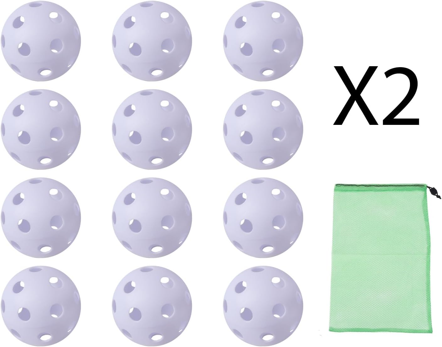 GSE Games & Sports Expert Practice Baseballs, Plastic Baseballs Training, Hollow Airflow Softballs for Pitching, Batting, Catching for All Skill Levels (Several Styles Available)