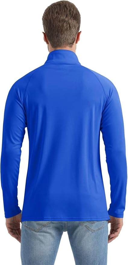 Boladeci Men's UPF 50+ Sun Shirts 1/4 Zip Long Sleeve SPF UV Protection - Image 7