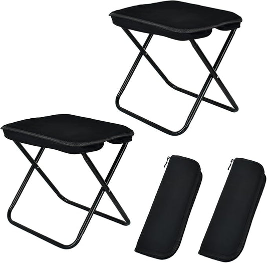Collapsible Stool 2 Pack, Portable Chair, Lightweight Portable Stool by Unknown