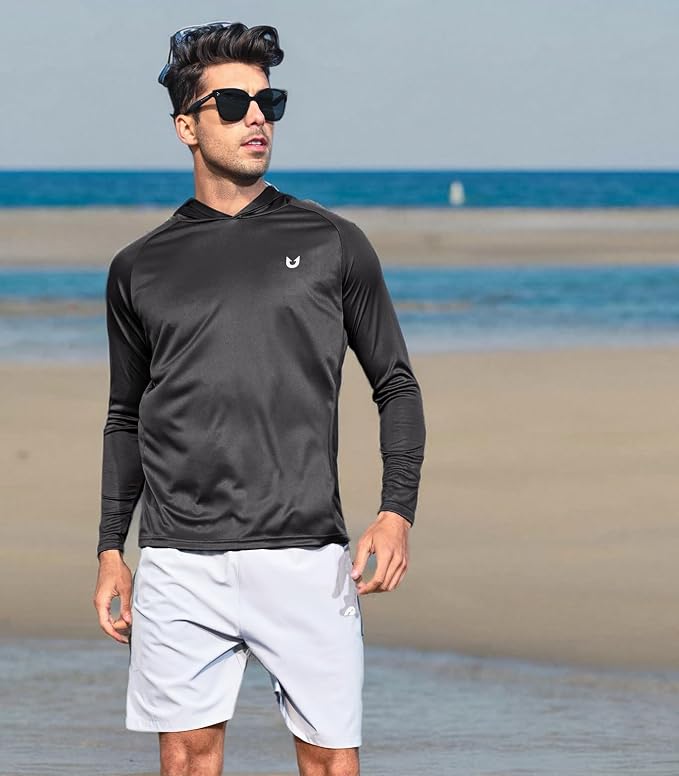 NORTHYARD Men's UPF 50+ Hoodie Shirts Long Sleeve Sun Protection Fishing Swim - Image 6