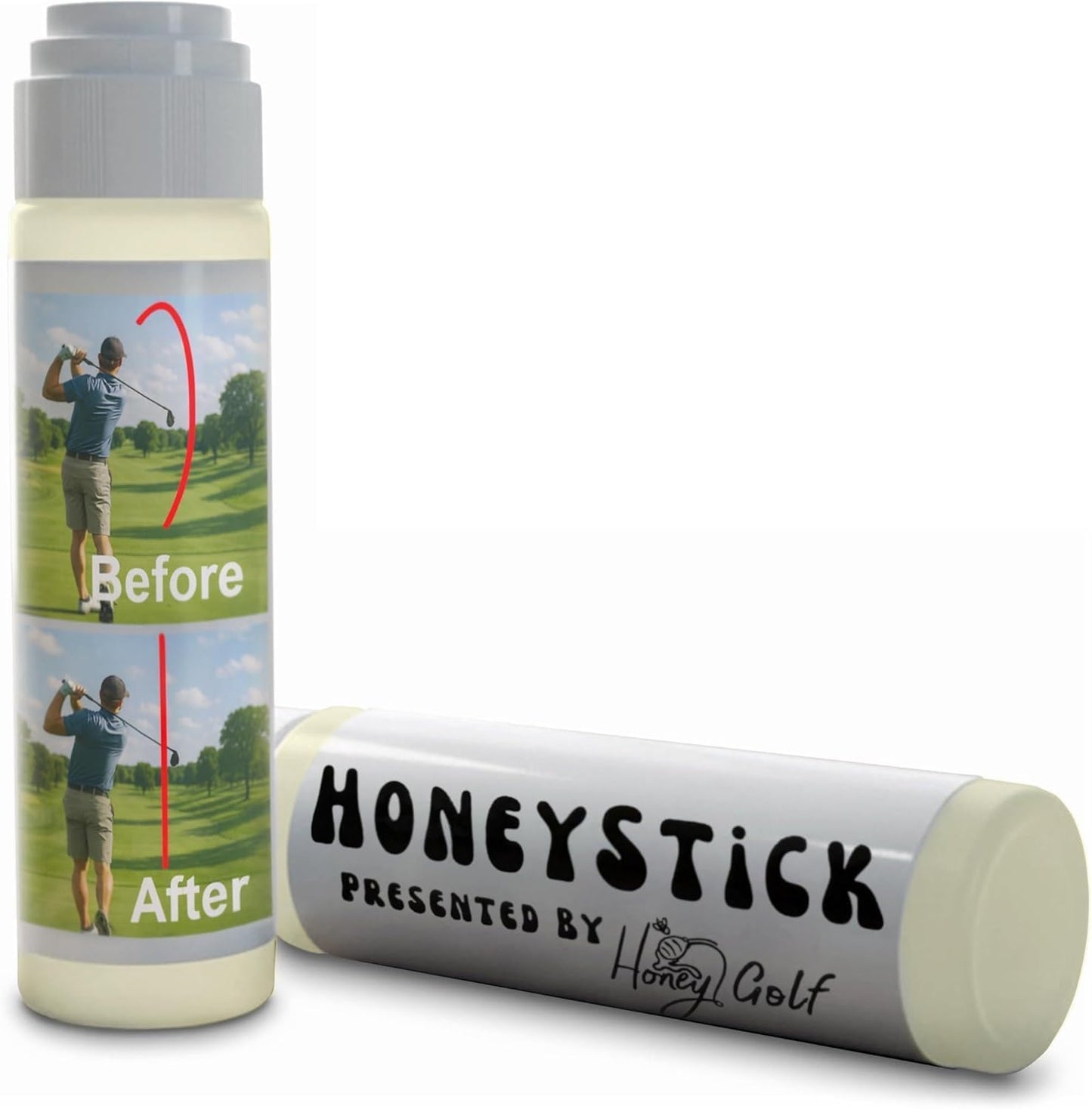 HoneyGolf HoneyStick Anti Slice Gel for Golf Clubs - Anti-Hook Spin Reducer for Driver, Woods, Hybrids, Irons - Golf Accessories for Men - Golfers Must Haves & Essentials