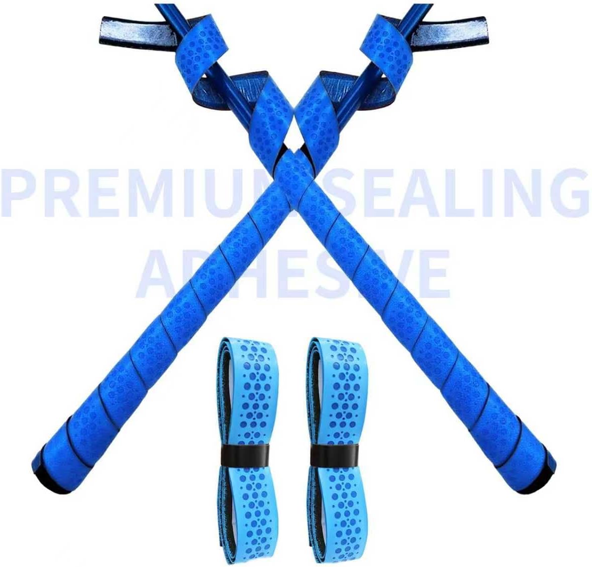 2 Pack Golf Grip Wrapping Tape, Quick Replacement with New Grip, Red Wrapped Golf Grip Strap for Golf Club Grips