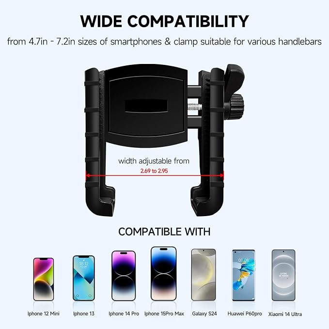 Golf Cart Phone Holder Mount, Compatible - Image 2