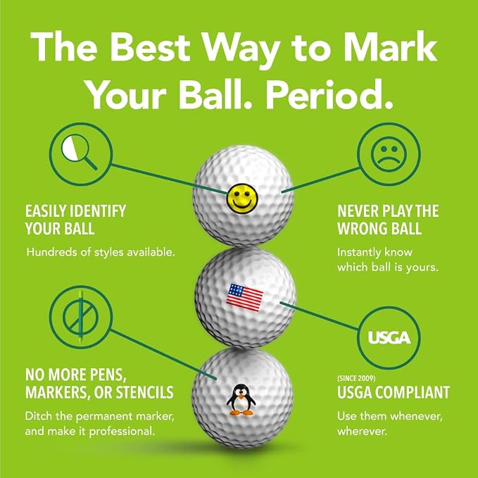 Golfdotz - USGA Rule Conforming Golf Ball Markers, Golf Ball Stickers - Image 10