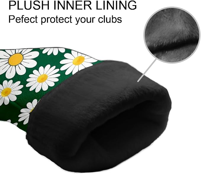 Golf Driver Head Covers Fairway Wood Headcovers, Premium Leather Golf Club - Image 5