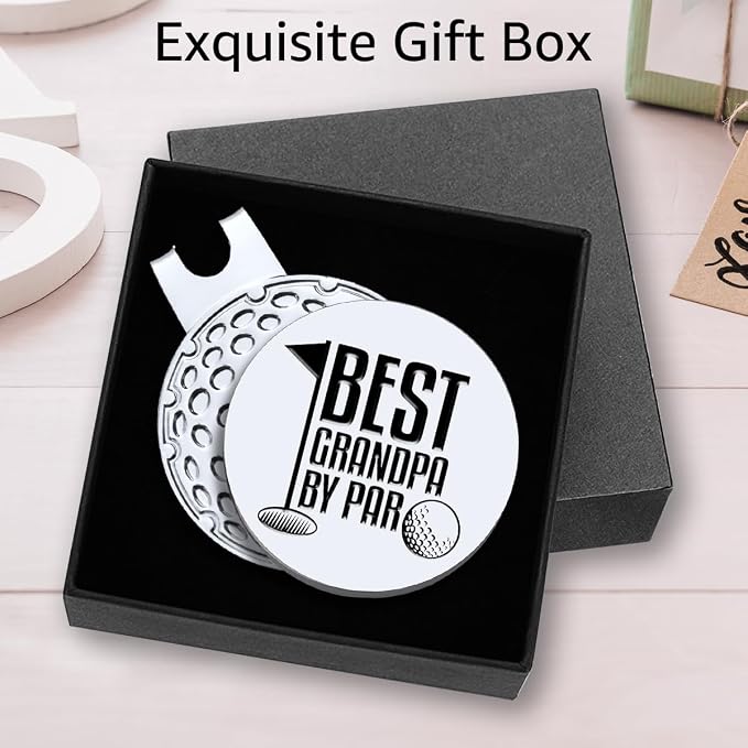 Hafhue Best Grandpa by Par Golf Ball Marker - Image 3
