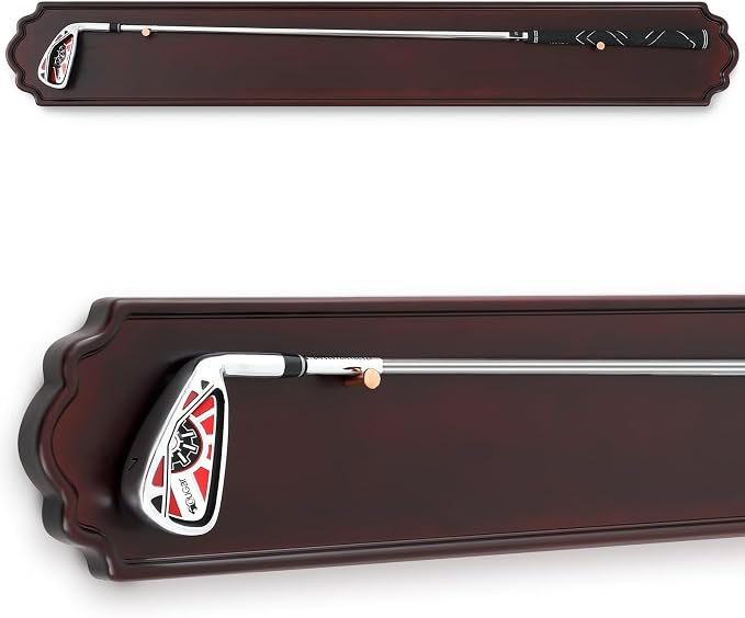 Golf Club Display Case Wall Mount Wooden 42.13 x 5.9 x 0.47 Inch Wall Mount by Silipull