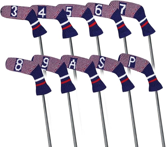 Scott Edward 1/7/10 Pcs Knitted Golf Club Head Covers - Image 2