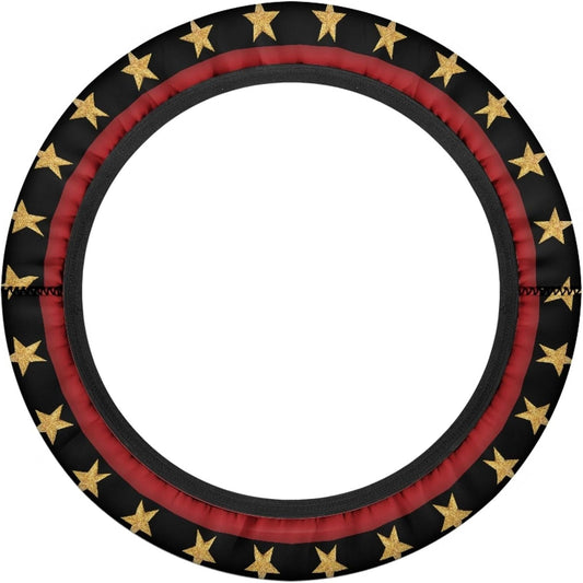 American Flag Golf Cart Steering Wheel Cover 13 Inch Steering Wheel Covers Sun Shade Cover Comfortable Vehicle Accessories 4Th of July Decor