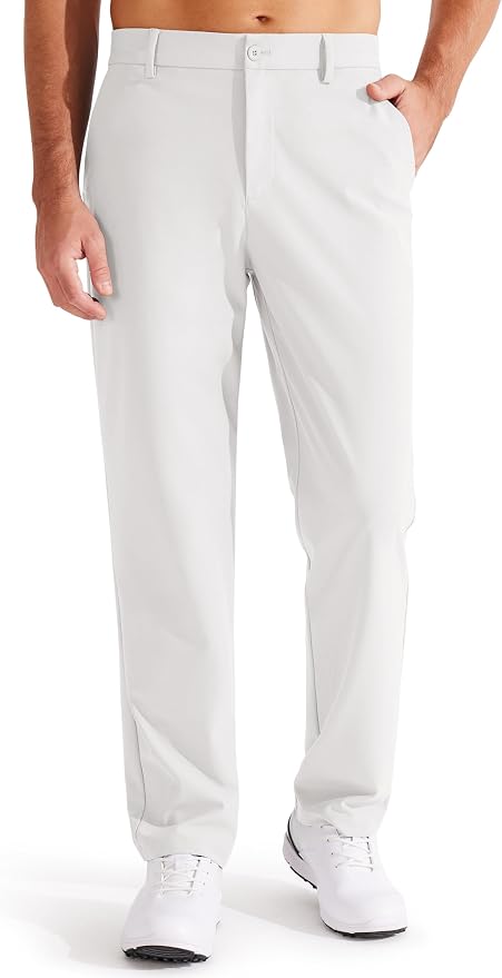 Libin Men's Golf Pants Classic Fit Flat Front Work Dress Pants 29" 31" 33" by Libin