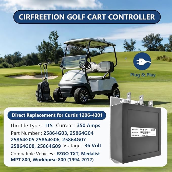 1206-4301 Golf Cart Controller, 36V 350A Speed Controller - Image 2
