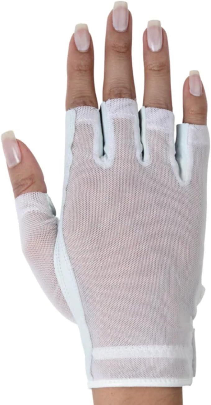 Solar Tan Women’s Half Golf Glove | SPF 10 UV-Filter Fabric, Breathable Cooling by LadyClassic