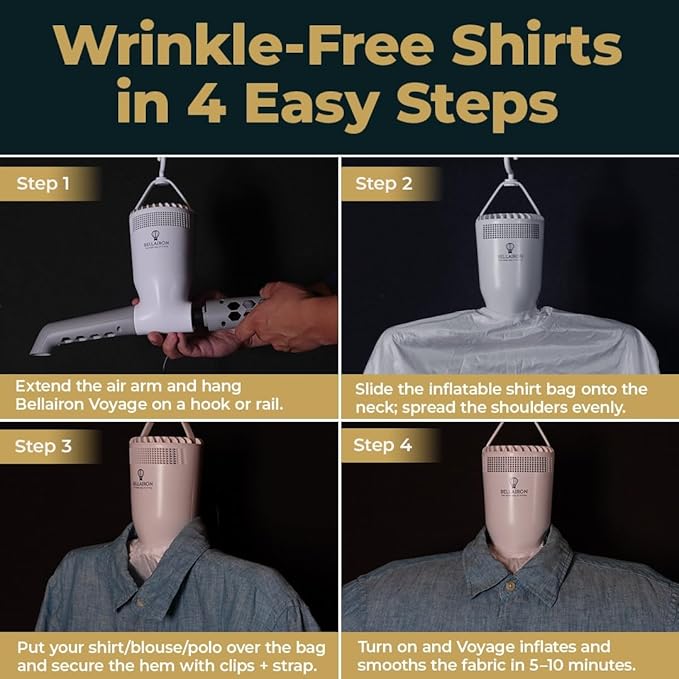 VOYAGE – Portable Travel Shirt Press & Wrinkle Remover - Image 4