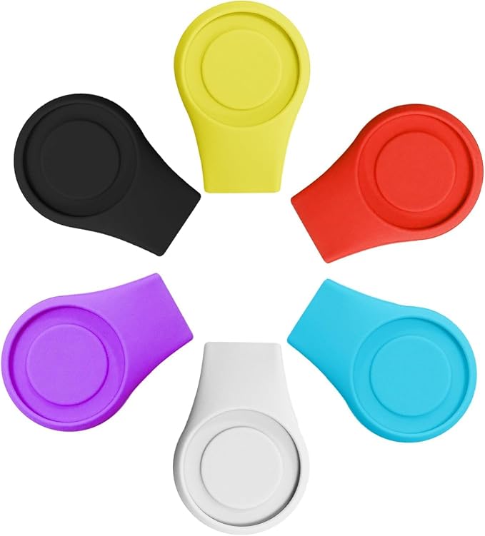 FINGER TEN Golf Ball Marker Hat Clip Magnetic Value 3 4 6 Pack Set Silicone by FINGERTENSport